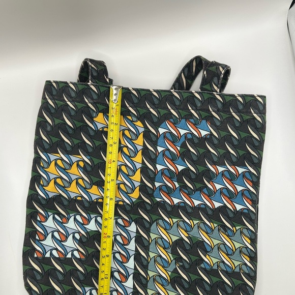 Tory Burch Swan Print Canvas Tote - Picture 9 of 10